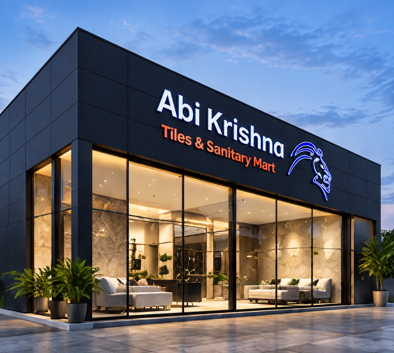 Abi Krishna Tiles showroom in Pondicherry