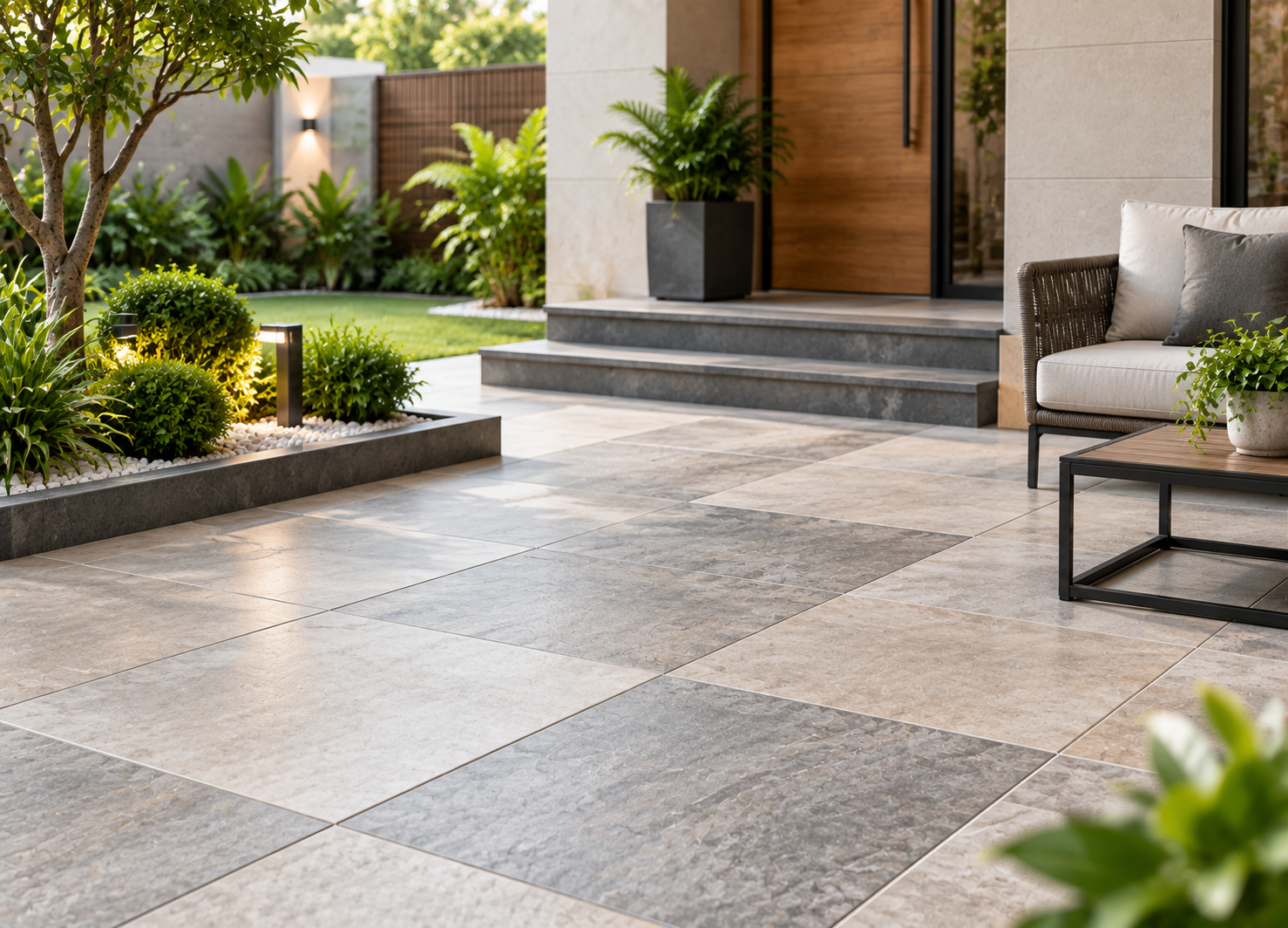 Commercial floor tiles for offices and business spaces