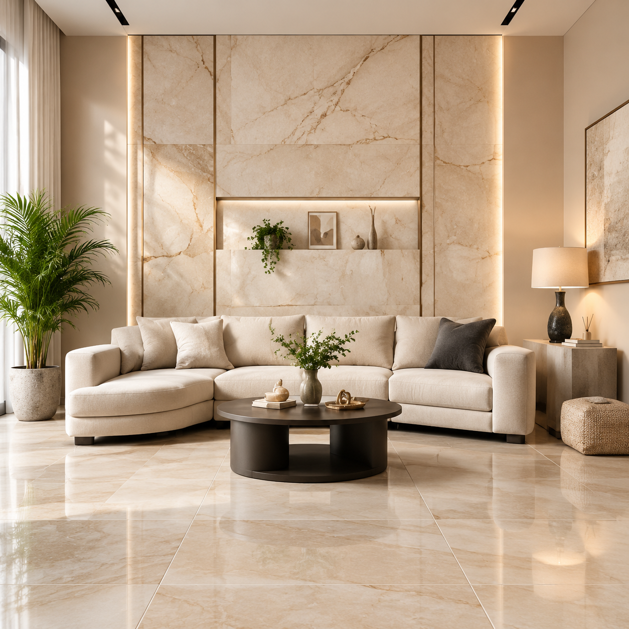 Living Room Tile Design