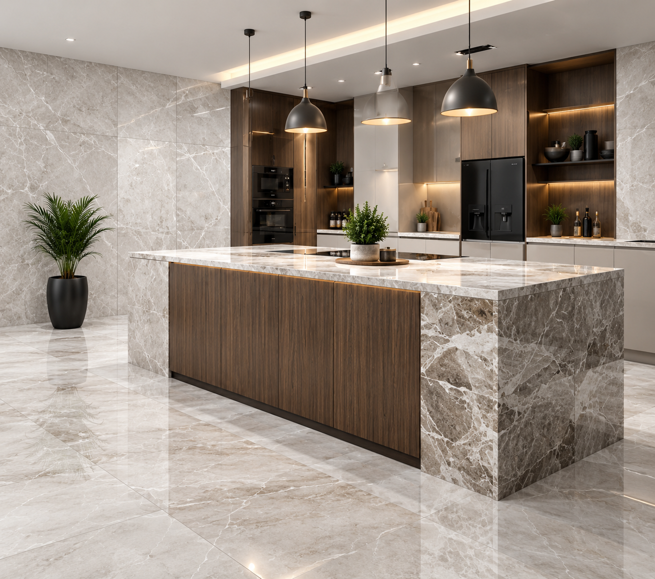 Kajaria tiles for modern kitchen interiors