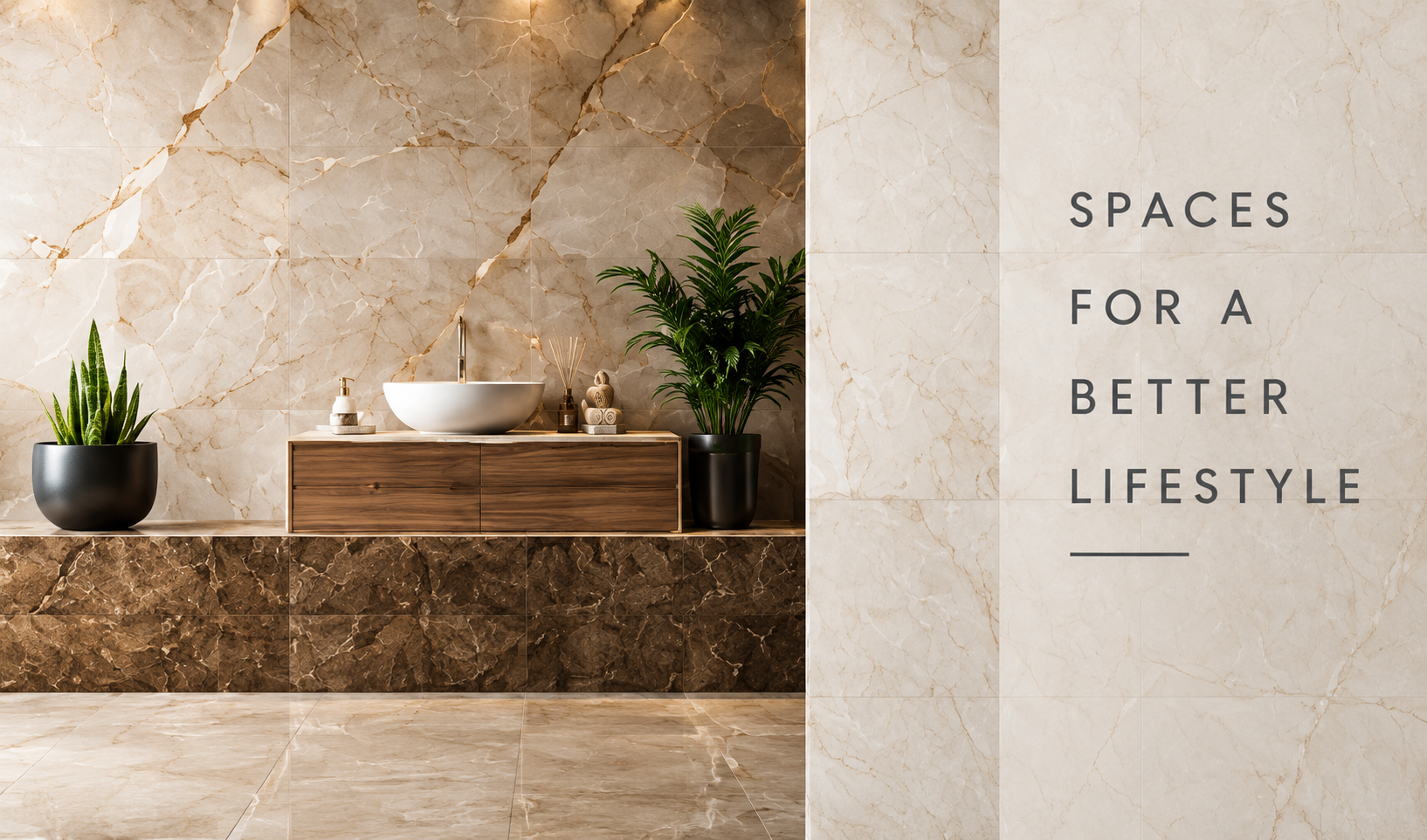 Premium tile showroom interior at Abi Krishna Tiles Pondicherry